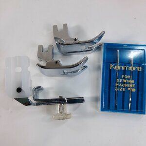 Singer Kenmore Zipper Feet set Adjustable Invisible Zipper Foot Low Shank Fit